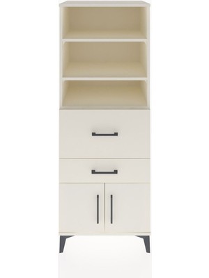 Dienni Hyperion Dolap 3 Raflı 2 Çekmeceli 2 Kapaklı 60X44X163 Aytaşı-Aytaşı