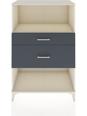 Dienni Hyperion Dolap Tek Raflı 2 Çekmeceli 88X44X134 Aytaşı-Antrasit