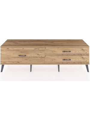 Dienni Hyperion Tv Ünitesi 3 Çekmeceli  176X44X51 Aytaşı-Çam/çam