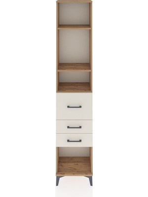 Dienni Arges Dolap 3 Raflı 3 Çekmeceli 44X30X221 Çam-Aytaşı