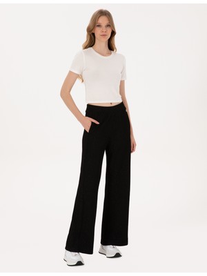 Pierre Cardin Kadın Siyah Flare Fit Eşofman Altı 50309262-VR046