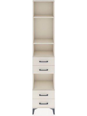 Dienni Arges Dolap 4 Raflı 4 Çekmeceli 44X30X221 Aytaşı-Aytaşı