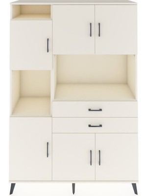 Dienni Hyperion Dolap 8 Raflı 2 Çekmeceli 6 Kapaklı 132X44X195 Aytaşı-Aytaşı/aytaşı