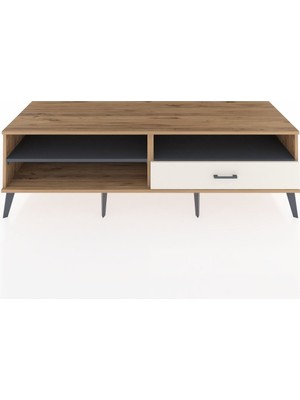 Dienni Kronos Tv Ünitesi 2 Raflı Tek Çekmeceli  176X59X51 Çam-Antrasit/aytaşı