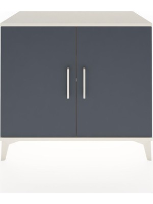 Dienni Hyperion Şifonyer Tek Raflı 2 Kapaklı 88X44X80 Aytaşı-Antrasit