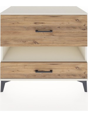 Dienni Hyperion Şifonyer Tek Raflı 2 Çekmeceli 88X44X80 Aytaşı-Çam