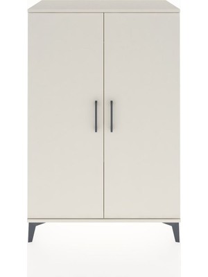 Dienni Hyperion Dolap Tek Raflı 2 Kapaklı Tek Askılı 88X44X134 Aytaşı-Aytaşı