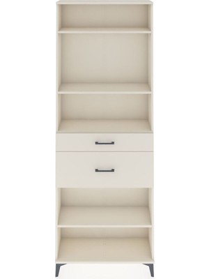 Dienni Arges Dolap 4 Raflı 2 Çekmeceli 88X30X243 Aytaşı-Aytaşı
