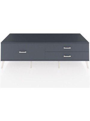 Dienni Kronos Tv Ünitesi 3 Çekmeceli  176X59X51 Çam-Antrasit/antrasit