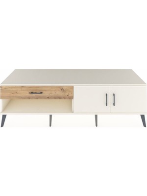 Dienni Kronos Tv Ünitesi Tek Raflı Tek Çekmeceli 2 Kapaklı 176X59X51 Aytaşı-Aytaşı/çam