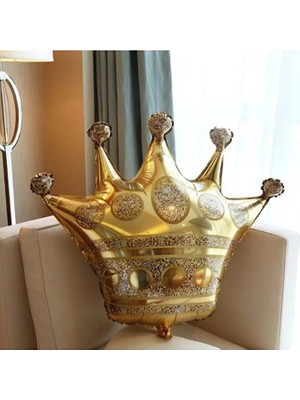 Sinda Kral Taç Folyo Balon-Gold Rengi - 24 Inç
