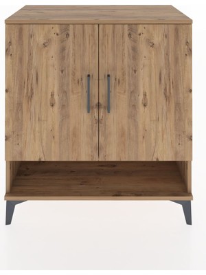 Dienni Hyperion Şifonyer 2 Raflı 2 Kapaklı 88X44X96 Çam-Çam