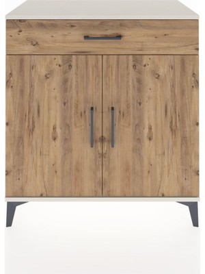 Dienni Hyperion Şifonyer Tek Çekmeceli 2 Kapaklı 88X44X96 Aytaşı-Çam