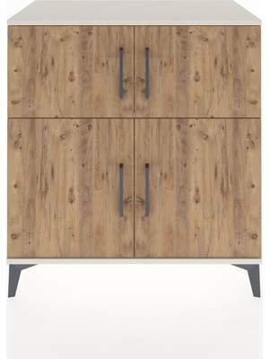 Dienni Hyperion Şifonyer 2 Raflı 4 Kapaklı 88X44X96 Aytaşı-Çam