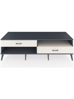 Dienni Kronos Tv Ünitesi Tek Raflı 2 Çekmeceli  176X59X51 Antrasit-Aytaşı/aytaşı