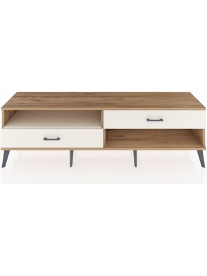 Dienni Hyperion Tv Ünitesi Tek Raflı 2 Çekmeceli  176X44X51 Çam-Aytaşı/aytaşı
