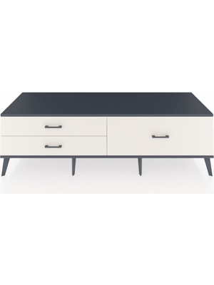 Dienni Kronos Tv Ünitesi 3 Çekmeceli  176X59X51 Aytaşı-Antrasit/aytaşı