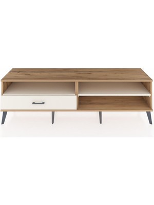 Dienni Hyperion Tv Ünitesi 2 Raflı Tek Çekmeceli  176X44X51 Çam-Aytaşı/aytaşı