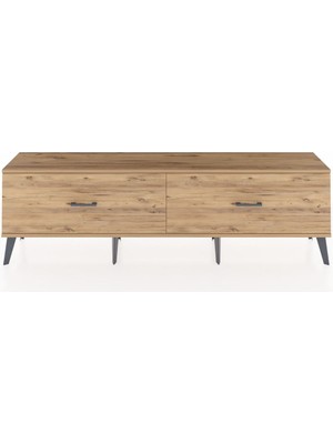 Dienni Arges Tv Ünitesi 2 Çekmeceli  176X30X51 Çam-Çam/çam