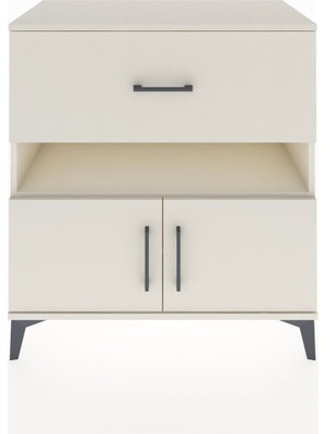 Dienni Hyperion Şifonyer 2 Raflı Tek Çekmeceli 2 Kapaklı 88X44X96 Aytaşı-Aytaşı
