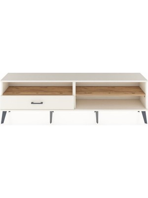 Dienni Arges Tv Ünitesi 2 Raflı Tek Çekmeceli  176X30X51 Aytaşı-Çam/aytaşı