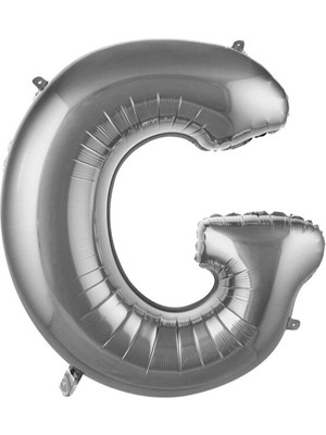 Sinda G- Harfi Folyo Balon Gümğş Rengi 76 cm