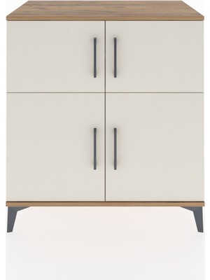 Dienni Hyperion Şifonyer 2 Raflı 4 Kapaklı 88X44X96 Çam-Aytaşı