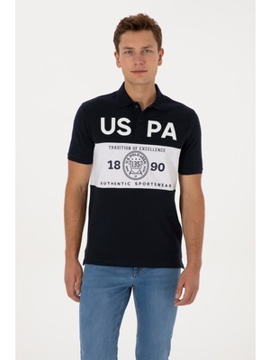 U.S. Polo Assn. Erkek Lacivert Regular Fit Polo Yaka Tişört 50299822-VR033