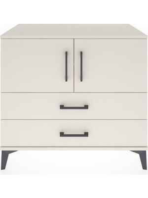Dienni Hyperion Şifonyer 2 Raflı 2 Çekmeceli 2 Kapaklı 88X44X80 Aytaşı-Aytaşı
