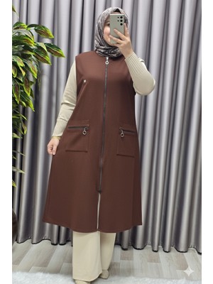 Elmas Tesettür Kadın Tesettür Giyim Büyük Beden Ottoman Yelek