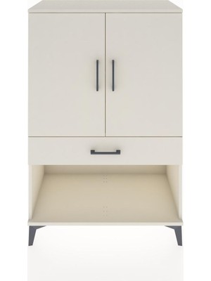 Dienni Hyperion Dolap 2 Raflı Tek Çekmeceli 2 Kapaklı 88X44X134 Aytaşı-Aytaşı