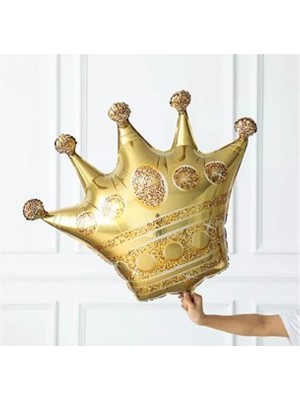 Sinda Kral Taç Folyo Balon- Gold Rengi- 25 cm (10 Inç)