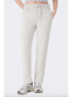 Uniqvibe Organik Pamuklu Taş Renk Kadın Sweatpant