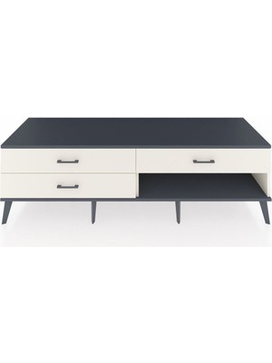 Dienni Kronos Tv Ünitesi 3 Çekmeceli  176X59X51 Aytaşı-Antrasit/aytaşı