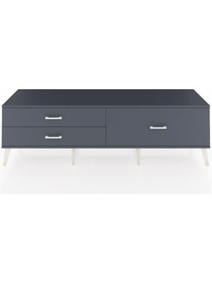 Dienni Hyperion Tv Ünitesi 3 Çekmeceli  176X44X51 Antrasit-Antrasit/antrasit