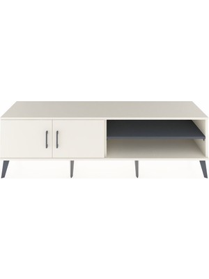 Dienni Hyperion Tv Ünitesi 2 Raflı 2 Kapaklı 176X44X51 Aytaşı-Aytaşı/antrasit
