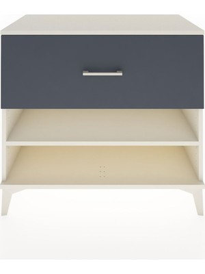 Dienni Hyperion Şifonyer Tek Raflı Tek Çekmeceli 88X44X80 Aytaşı-Antrasit