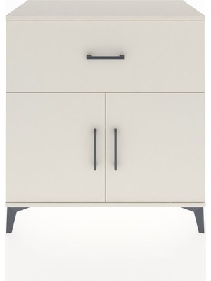 Dienni Hyperion Şifonyer 2 Raflı Tek Çekmeceli 2 Kapaklı 88X44X96 Aytaşı-Aytaşı