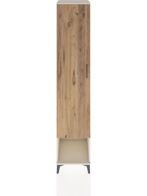 Dienni Hyperion Dolap 3 Raflı Tek Kapaklı Tek Askılı 44X44X221 Aytaşı-Çam