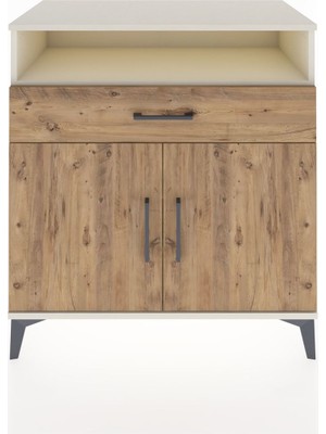 Dienni Hyperion Şifonyer 2 Raflı Tek Çekmeceli 2 Kapaklı 88X44X96 Aytaşı-Çam