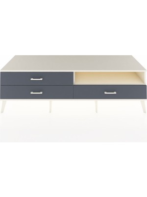 Dienni Kronos Tv Ünitesi Tek Raflı 3 Çekmeceli  176X59X51 Aytaşı-Aytaşı/antrasit