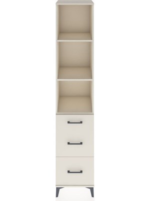 Dienni Hyperion Dolap 3 Raflı 3 Çekmeceli 44X44X221 Aytaşı-Aytaşı