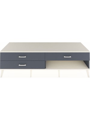 Dienni Kronos Tv Ünitesi 3 Çekmeceli  176X59X51 Antrasit-Aytaşı/antrasit