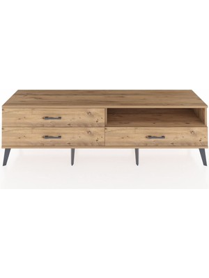Dienni Hyperion Tv Ünitesi Tek Raflı 3 Çekmeceli  176X44X51 Çam-Çam/çam