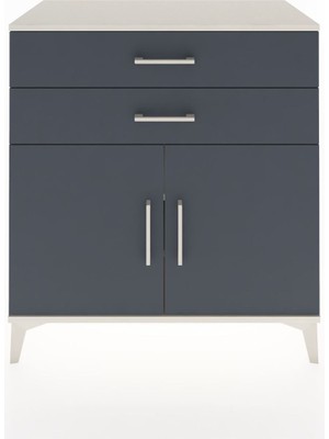 Dienni Hyperion Şifonyer 2 Raflı 2 Çekmeceli 2 Kapaklı 88X44X96 Aytaşı-Antrasit