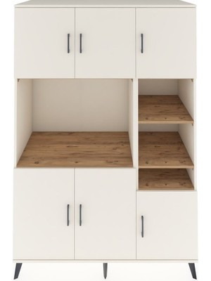 Dienni Kronos Dolap 10 Raflı 6 Kapaklı 132X59X195 Aytaşı-Aytaşı/çam