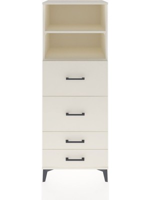 Dienni Hyperion Dolap 2 Raflı 4 Çekmeceli 60X44X163 Aytaşı-Aytaşı