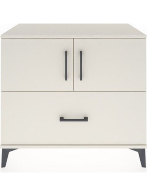 Dienni Hyperion Şifonyer Tek Raflı Tek Çekmeceli 2 Kapaklı 88X44X80 Aytaşı-Aytaşı