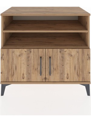 Dienni Hyperion Şifonyer 2 Raflı 2 Kapaklı 88X44X80 Çam-Çam