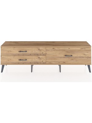 Dienni Arges Tv Ünitesi 3 Çekmeceli  176X30X51 Çam-Çam/çam